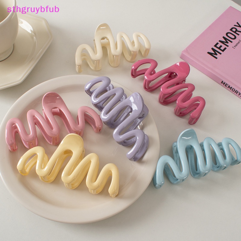 Sthb dopamine Kẹp Tóc Đuôi Ngựa Dạng Lượn Sóng Màu Kem Cho Nữ vn