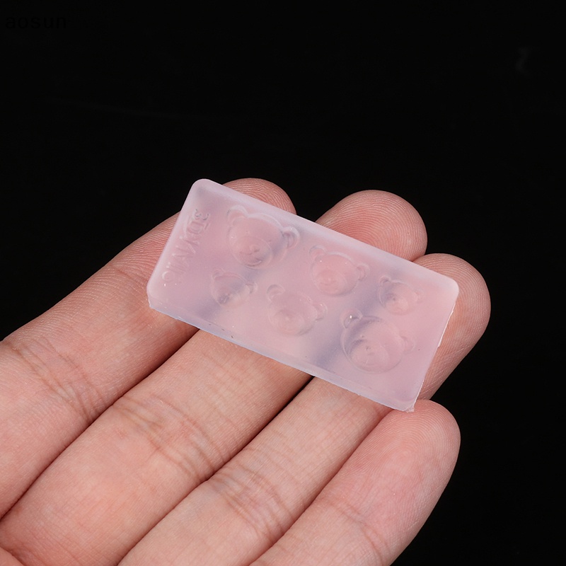 Aosun Khuôn silicone Hình Gấu 3d Dùng Để Trang Trí Móng Nghệ Thuật diy