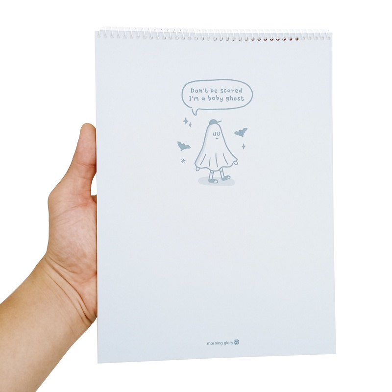 Sổ Lò Xo Trên Baby Ghost - Morning Glory 10231-87185 - Màu Xanh Da Trời