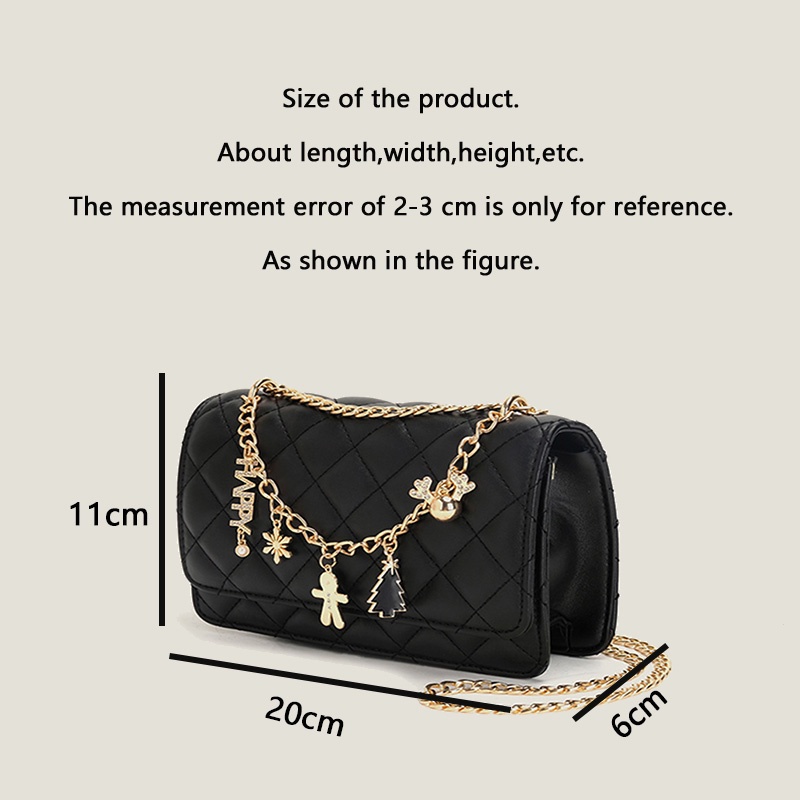 Mới Túi Đeo Chéo Vai Hình Vuông Nhỏ Thiết Kế Kim Cương Thời Trang Cao Cấp Với Trang Trí