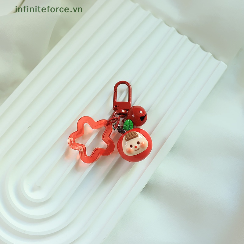 Móc Chìa Khóa resin mini Hình Trái Cây Hoạt Hình Dễ Thương Trang Trí Ba Lô Đi Học Làm Quà Tặng Bạn Bè