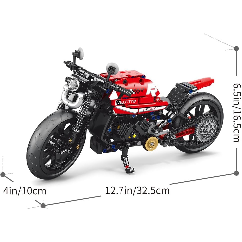 Bộ Đồ Chơi Lắp Ráp Mô Hình Xe Mô Tô Cho Bé Trai Và Bé Gái