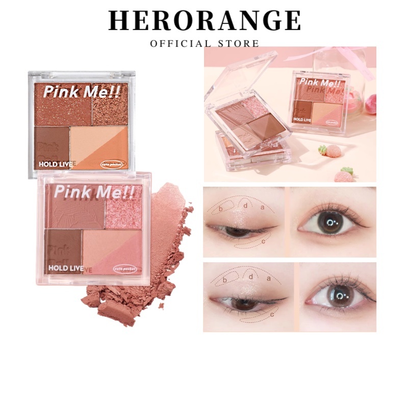 Bảng phấn mắt 4 màu, bảng phấn mắt không thấm nước, bảng phấn mắt đậm