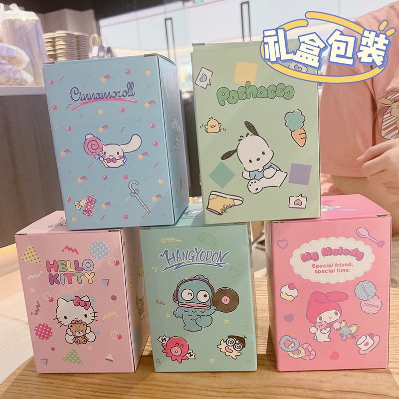 Sanrio Bình Nước Giữ Nhiệt 520ml Bằng Thép Không Gỉ Có Ống Hút Họa Tiết melody pochacco