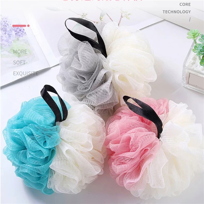 Mềm Bông Tắm nylon Dạng Lưới Tẩy Tế Bào Chết Làm Sạch Cơ Thể