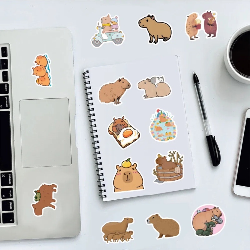 Bộ 50 Miếng Dán Họa Tiết Hoạt Hình graffiti Chống Thấm Nước Trang Trí laptop / Chai Nước / Cốp / Văn Phòng