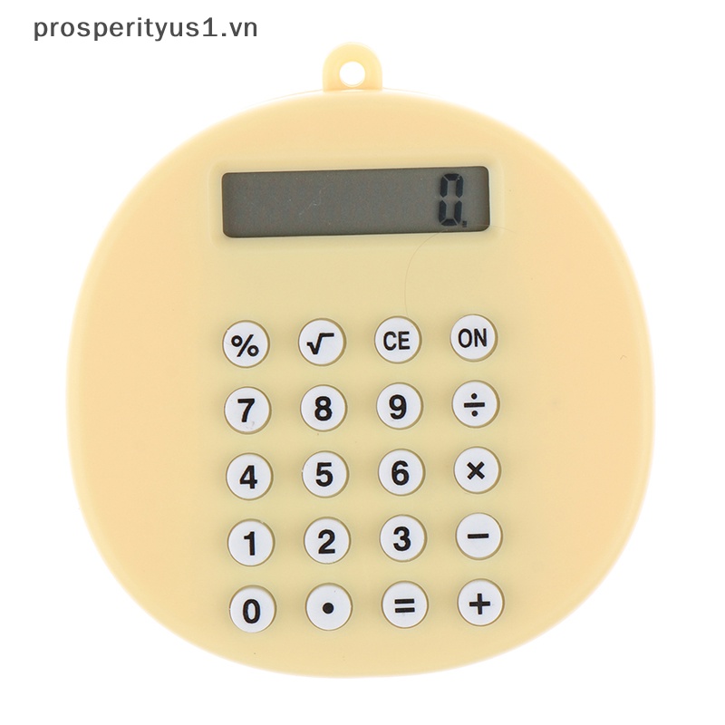 Móc Khóa Máy Tính Hình Tròn Kỹ Thuật Số mini Sáng Tạo Làm Quà Tặng Cho Trẻ Em