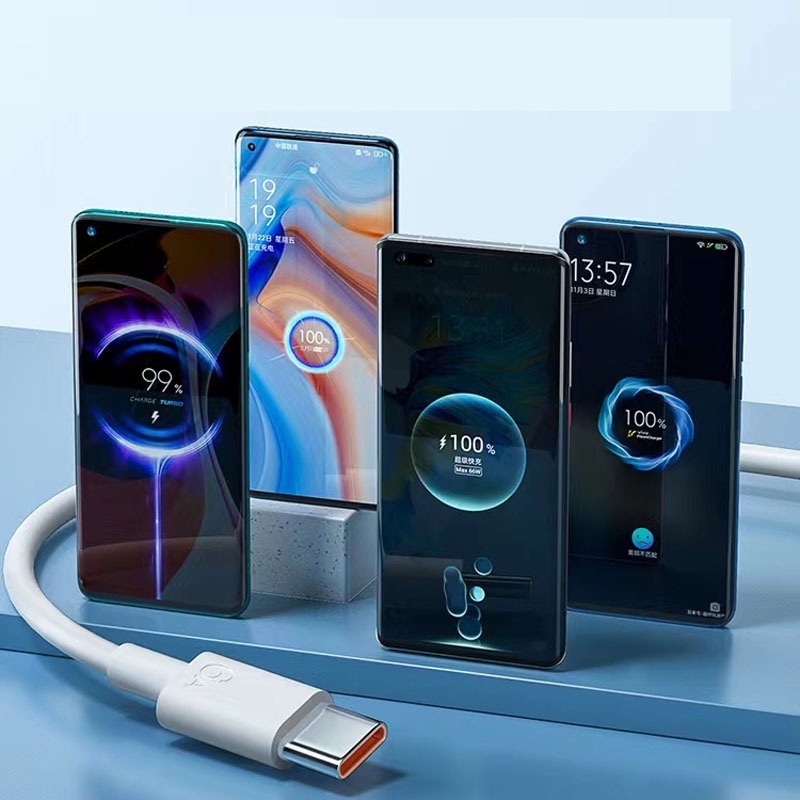 Dây Cáp Sạc Nhanh usb type-c 6a 120w 66w mate9 p10 p10plus p20 p20pro p30 p30pro mate20