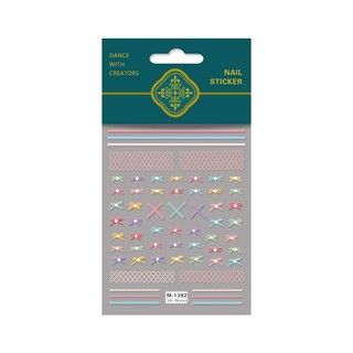 Sticker Nail 5D Lụa Nổi | Nơ Ballet 1391