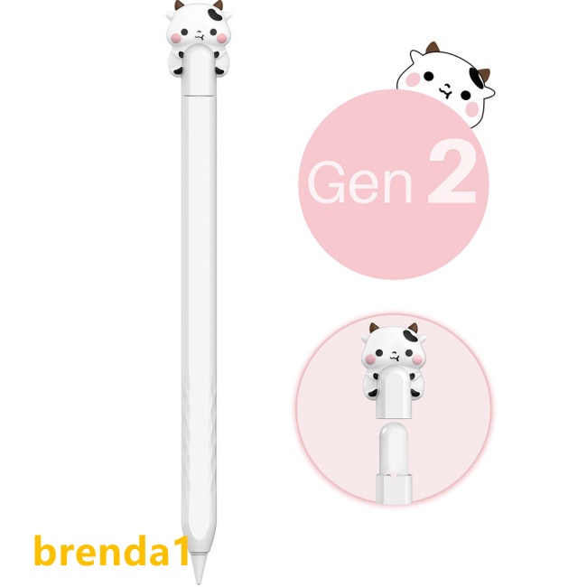 Hộp Đựng Bút Silicon Mềm Nhỏ Gọn Họa Tiết Hoạt Hình Có Thể Tương Thích Với ipencil second