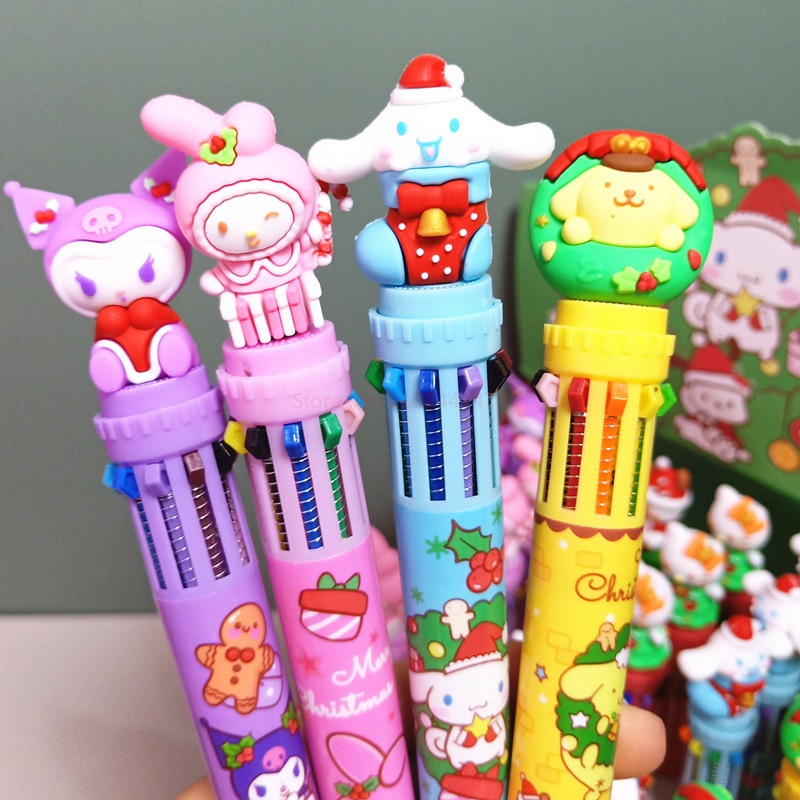 1 Bút Bi sanrio 10 Màu Đầu Ngòi 0.5mm