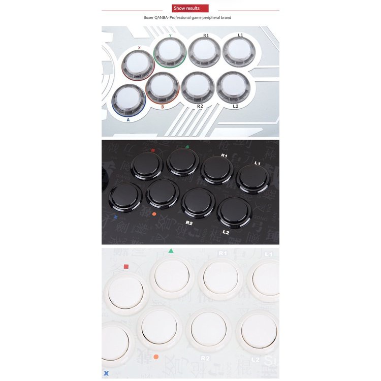 SANWA Phụ Kiện Chuyên Dụng Dành Cho Em Bé Qiba Nút Bấm Chơi game 8 Abc 24 / 30mm diy Chuyên Dụng