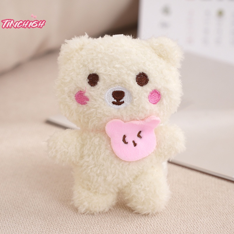 Móc Khóa Búp Bê Gấu Bông mini Mềm Mại Dễ Thương Trang Trí Túi Xách Dành Cho Nam Nữ