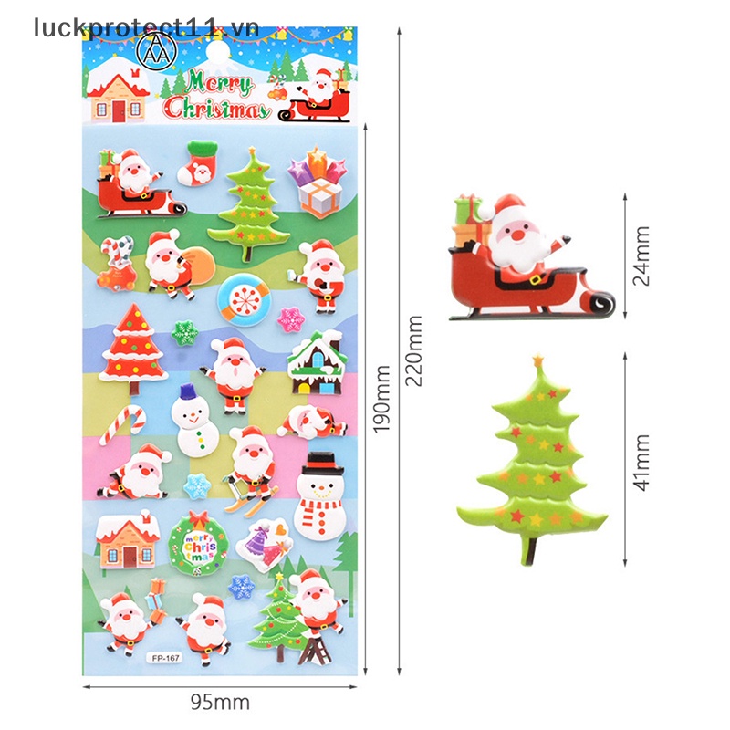 Sticker Dán Trang Trí Giáng Sinh 2023 # claus