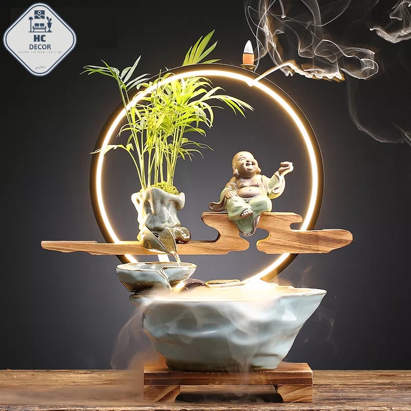 Nước Chảy May Mắn Trang Trí Bàn Trà Nước Lưu Thông Phòng Khách SẴN HÀNG