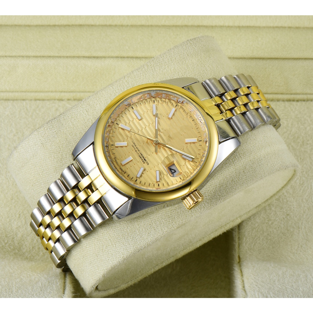 Đồng Hồ Thạch Anh Bằng Hợp Kim Màu Xanh Ô Liu 36mm Cá Tính Cho Nam