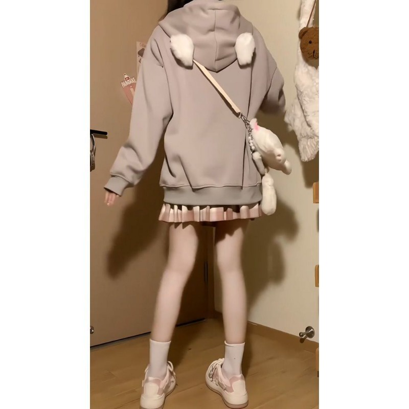 Áo Hoodie Tai Mèo Đáng Yêu Thời Trang Cho Nữ