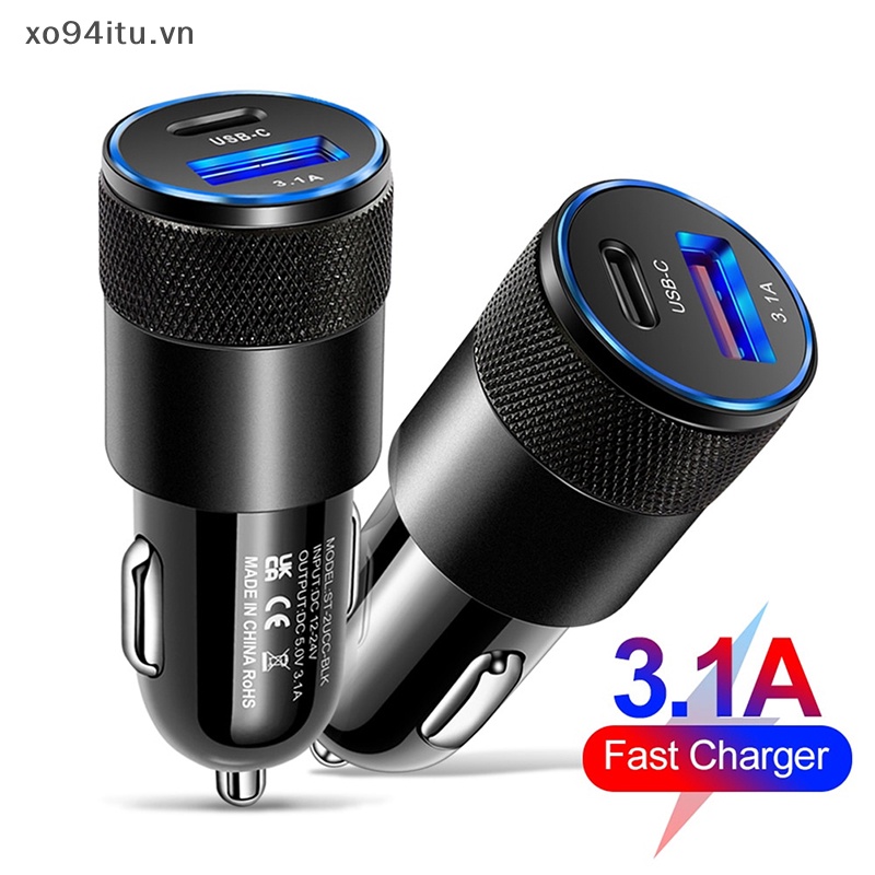Xoitu Tẩu Sạc Nhanh usb 18w pd 20w 3.1a 38w Cho Xe Hơi vn