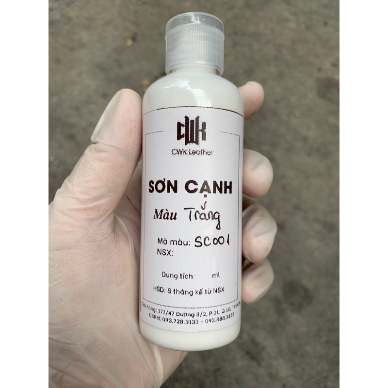 Sơn cạnh đồ da - sơn viền cạnh cho túi da, sơn viền dây đồng hồ, ví da và giày da