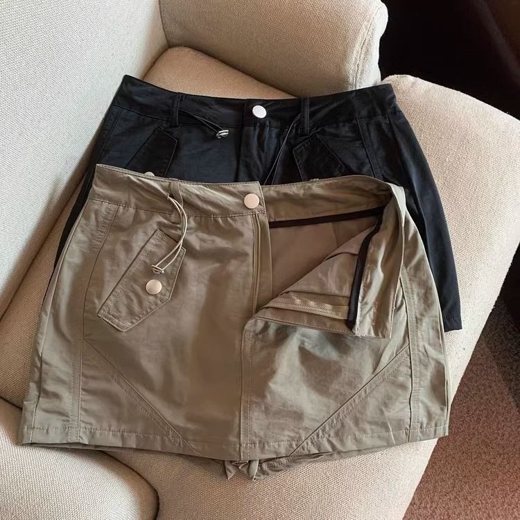 Chân Váy Chữ a Lưng Cao Phong Cách retro Thời Trang Cho Nữ