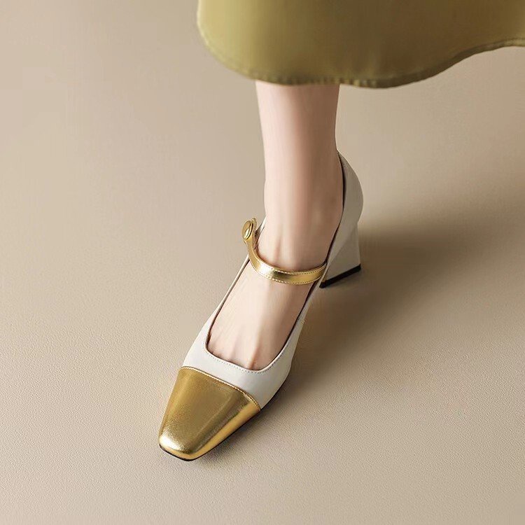 Giày Cao Gót Mũi Nhọn Màu Sắc Thời Trang Dành Cho Nữ