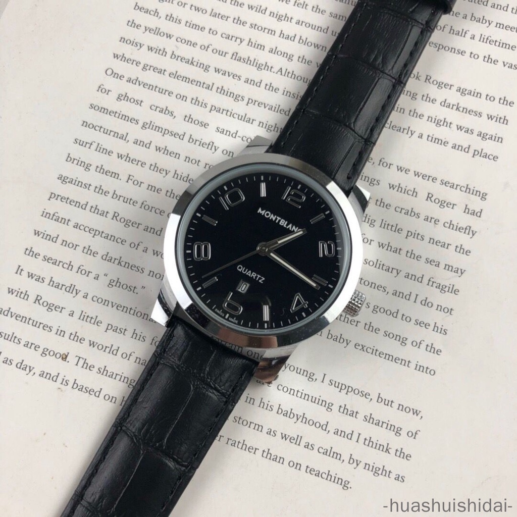 Đồng Hồ Đeo Tay Máy quartz Dây Da Có Lịch Thời Trang Công Sở Cho Nam