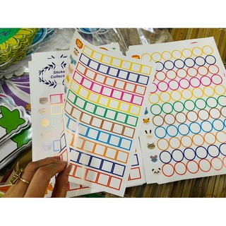 Phiếu dán stickers (2 mặt) khen thưởng