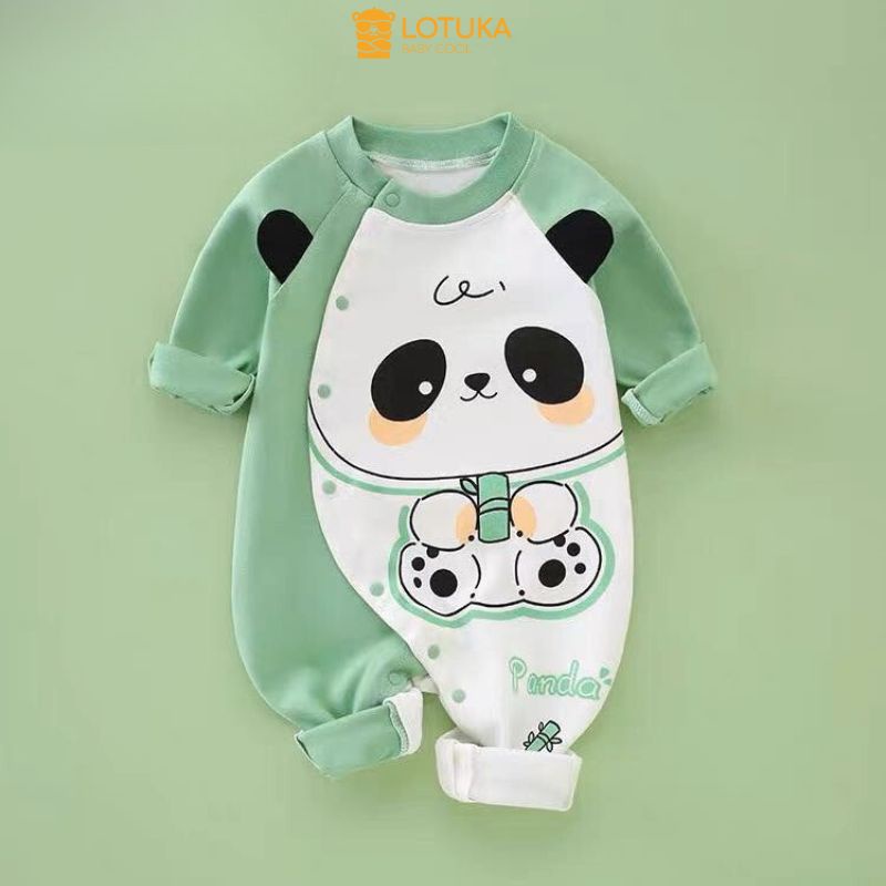 Body Dài Tay LOTUKA Bé Trai Bé Gái, Bodysuit Cho Bé, Áo Thu Đông, Quần Áo Trẻ Em In Hình Dễ Thương Size 3-12kg