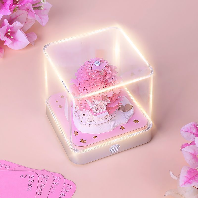 Lịch 3d 24 Tờ Ghi Chú Hình Ngôi Nhà Trên Cây Xinh Xắn