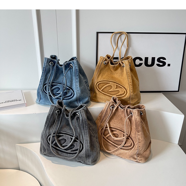 Túi Xách denim Phong Cách retro Thời Trang Mới