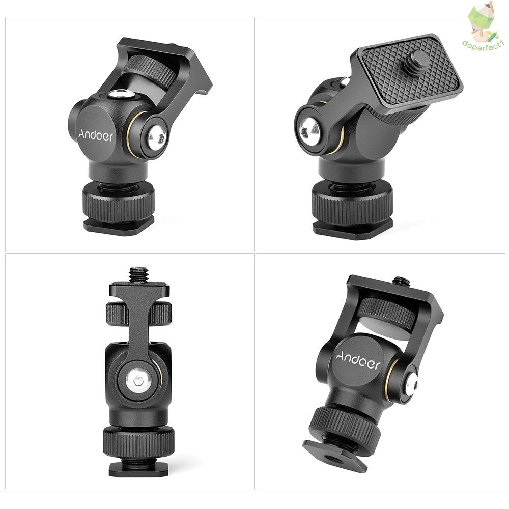 Giá Đỡ Màn Hình Máy Ảnh andoer video mount mini Bằng Hợp Kim Nhôm Có Đinh Ốc 1 / 4 inch Cho Máy Ảnh dslr 9.7