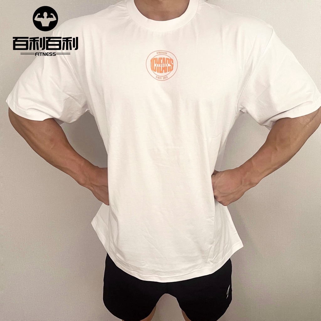 Gym Shark gs10 Áo Thun cotton Tay Ngắn Dáng Rộng Thoải Mái Phong Cách Thể Thao Cho Nam Và Nữ