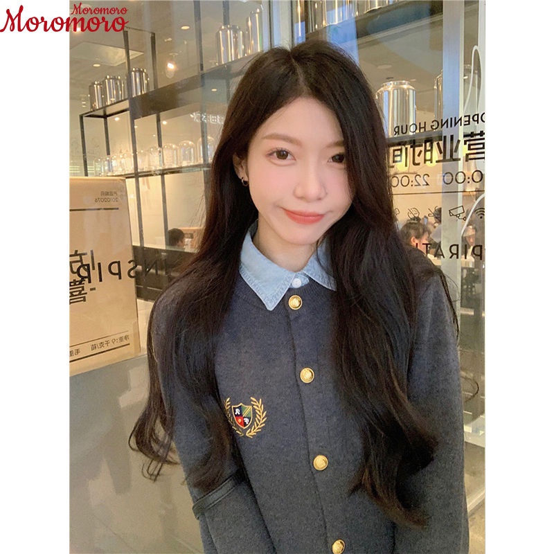 Moromoro Áo Len áo khoác cardigan Popular Phong cách Xu hướng hàn quốc WXF2393G4H39Z230927