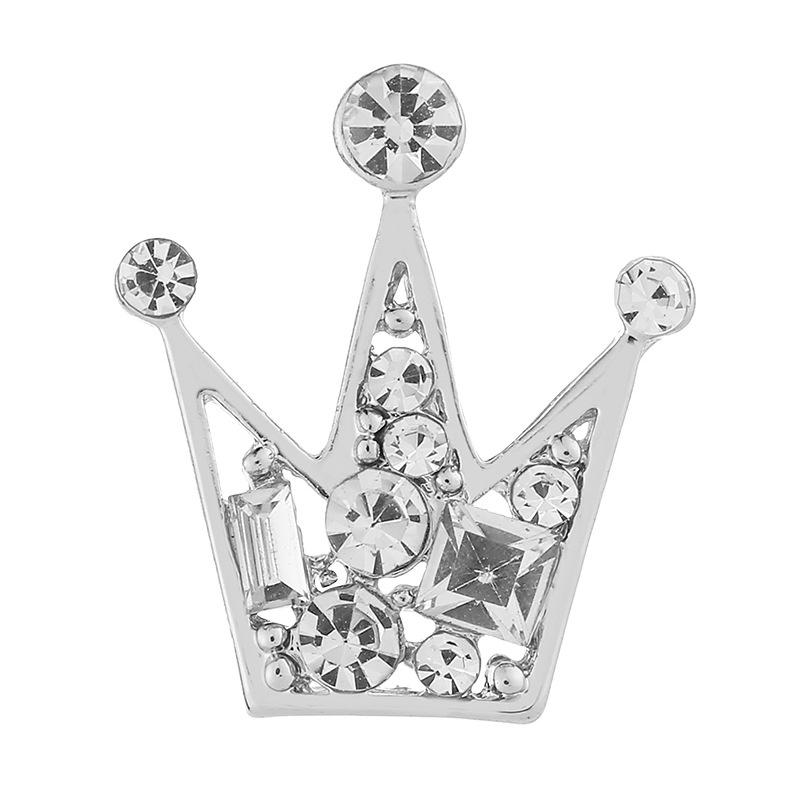 Ghim Cài Áo Hình Vương Miện Đính Đá Thời Trang Cho Nam