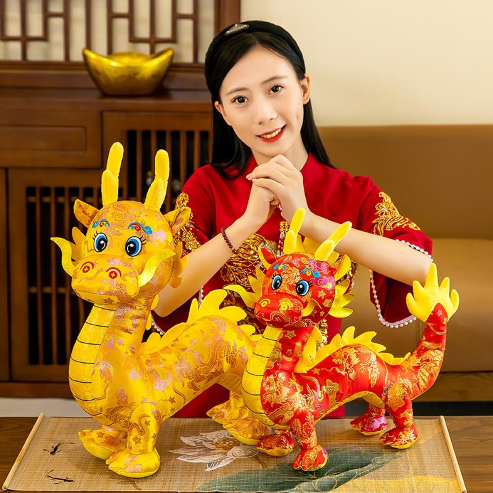Shanhai Thú Nhồi Bông Hình Rồng Trung Hoa Mềm Mại