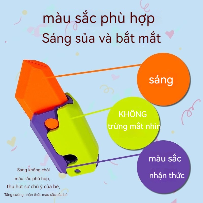 Đồ Chơi Dao Cà Rốt 3d Thông Minh Phát Sáng Cho Bé