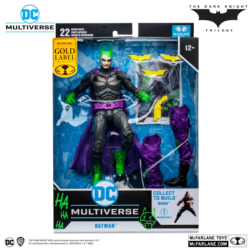 Mô hình McFarlane🦇DC Multiverse 7-inch🦇The Dark Knight Trilogy - Batman Jokerized