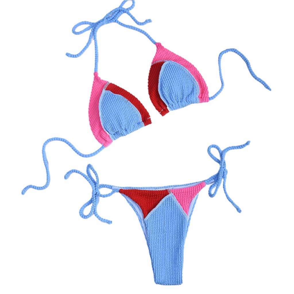 Bộ bikini 2 Mảnh Màu Sắc Trẻ Trung Quyến Rũ Cho Nữ