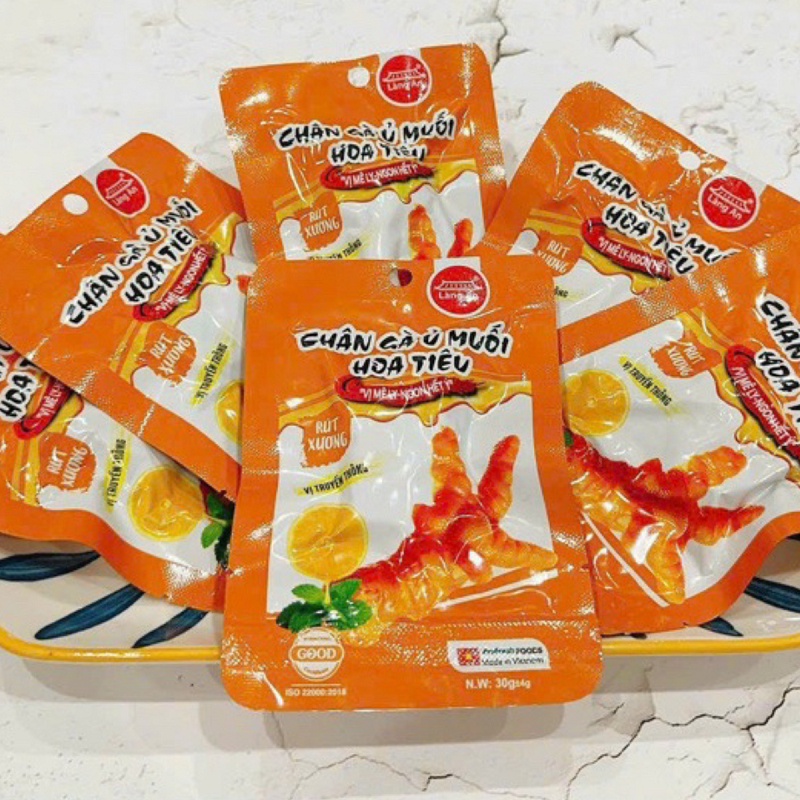 Chân gà rút xương ủ muối hoa tiêu Làng An vị cay nhẹ nhàng, hương vị dễ ăn ANOZA