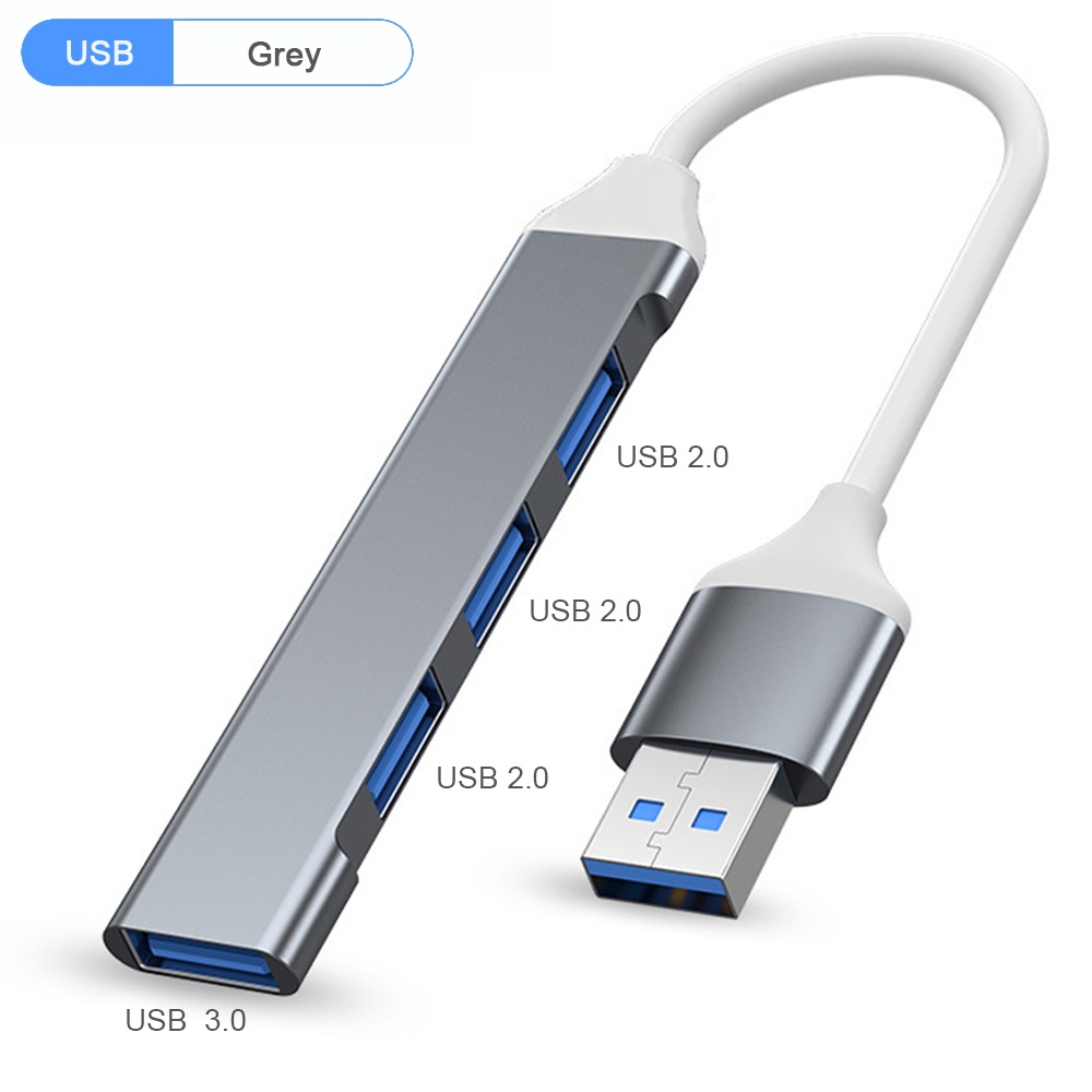 Hub Chia 4 Cổng USB C 3.0 Type C 3.1 OTG Cho Xiaomi Lenovo Macbook Pro 13 15 Air Pro PC