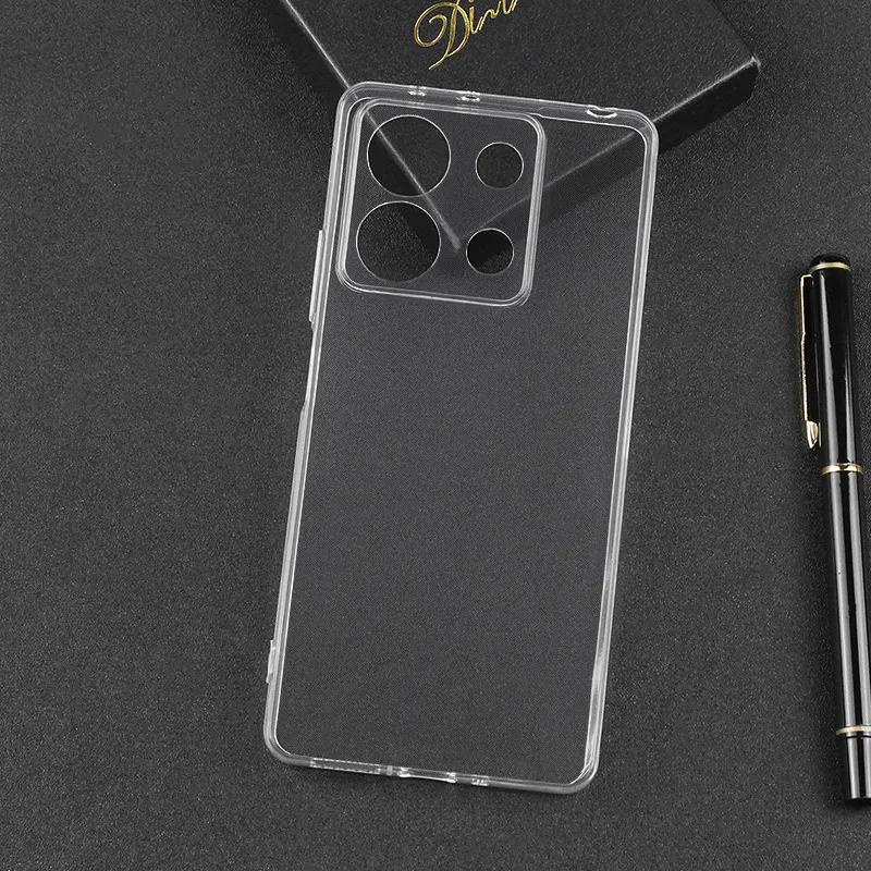 Ôp Điện Thoại Silicon Dẻo Trong Suốt Siêu Mỏng Thời Trang Cho xiaomi redmi note 13 pro plus redmi note13 13pro Ốp