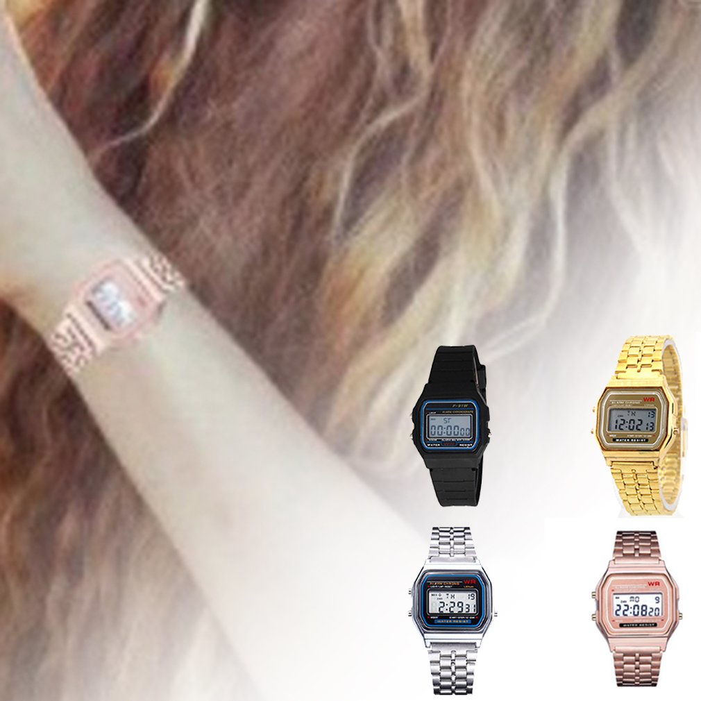 Đồng Hồ Đeo Tay f91w Đa Năng Có Báo Thức Dành Cho Nữ