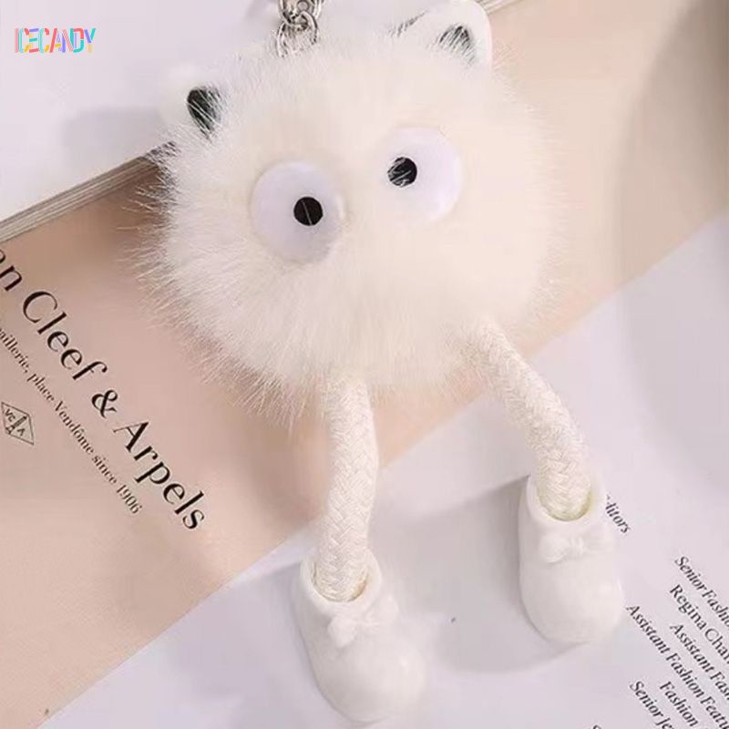 Ice🍓Móc Khóa Nhồi Bông Họa Tiết Hoạt Hình Dễ Thương