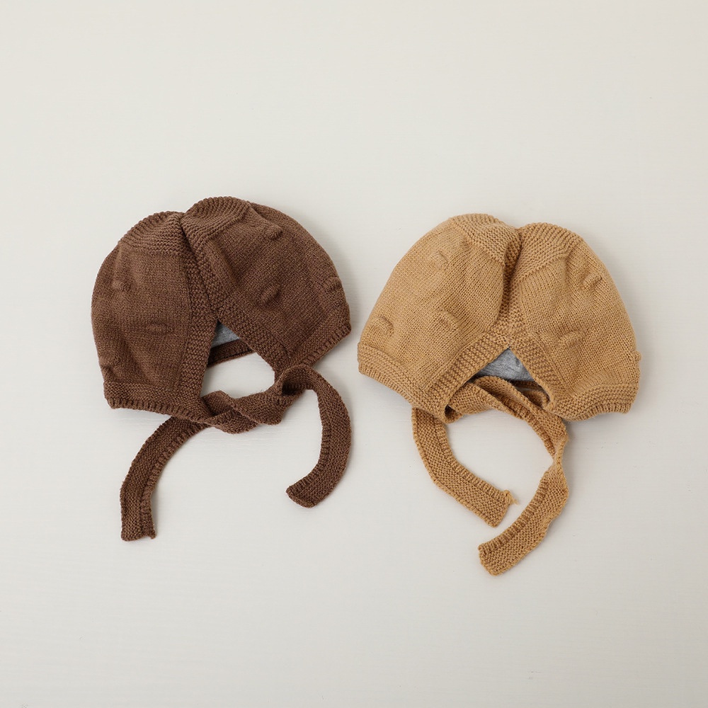 Mũ Trùm Tai Giữ Ấm Thời Trang Thu Đông Cho Bé