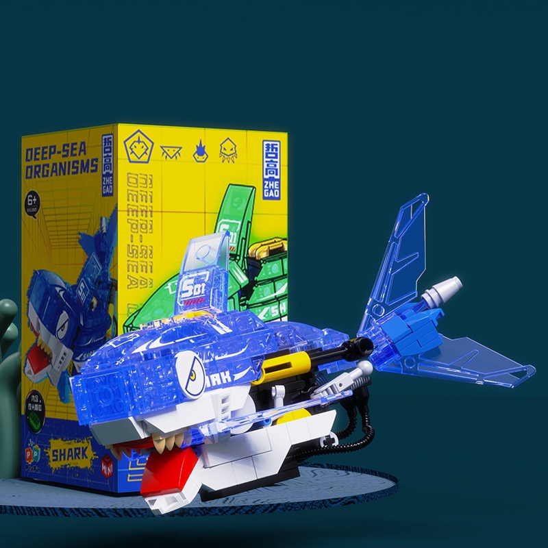 Mô Hình Đồ Chơi lego Cá Mập / Cua / Cá Mập Có Thể Tương Thích Với Giáo Dục Cho Bé