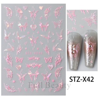 Mới Miếng Dán Trang Trí Móng Tay Hình Bướm 3d