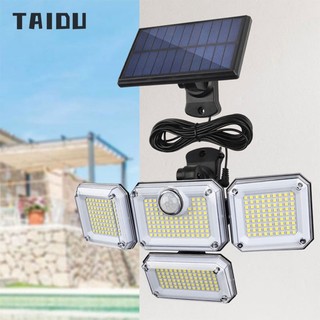 Taidu đèn năng lượng mặt trời cảm biến cơ thể con người đèn sân vườn ngoài trời chia đèn tường năng lượng mặt trời