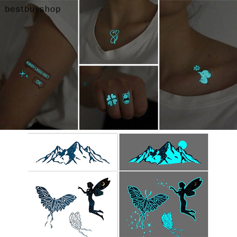 Hình Xăm Dán Tạm Thời Chống Thấm Nước Phát Quang Độc Đáo Mới