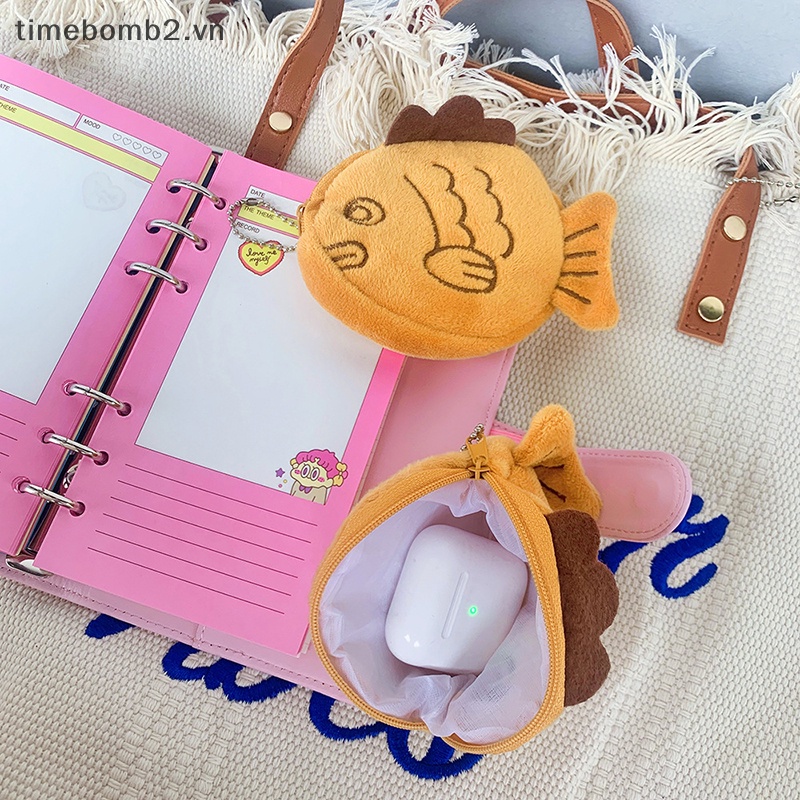 Móc Khóa Hình Búp Bê taiyaki Nhồi Bông Dễ Thương