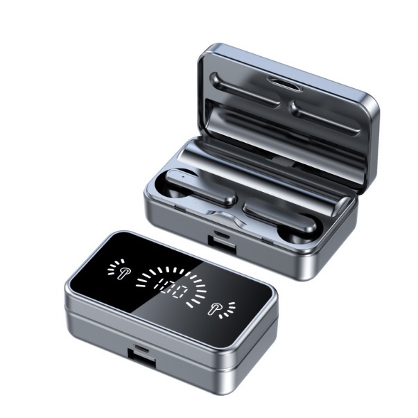 Tai Nghe Không Dây S20 Pro Bluetooth V5.2 - Âm Thanh Hifi 9D Cực Hay Có Micro màn hình LED chống thấm nước,Pin Trâu